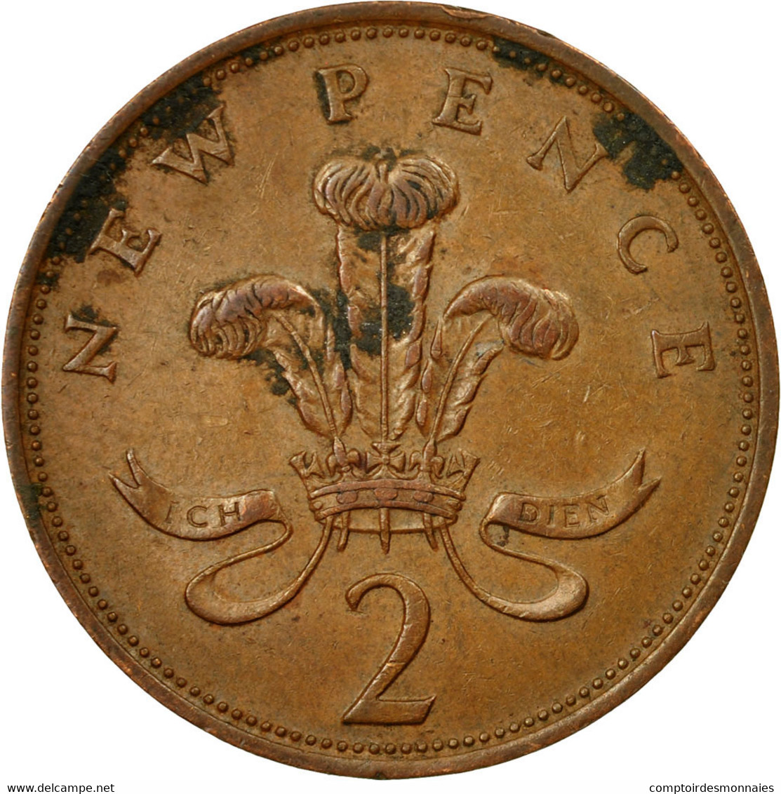Monnaie, Grande-Bretagne, Elizabeth II, 2 New Pence, 1981, TB+, Bronze, KM:916 - 2 Pence & 2 New Pence