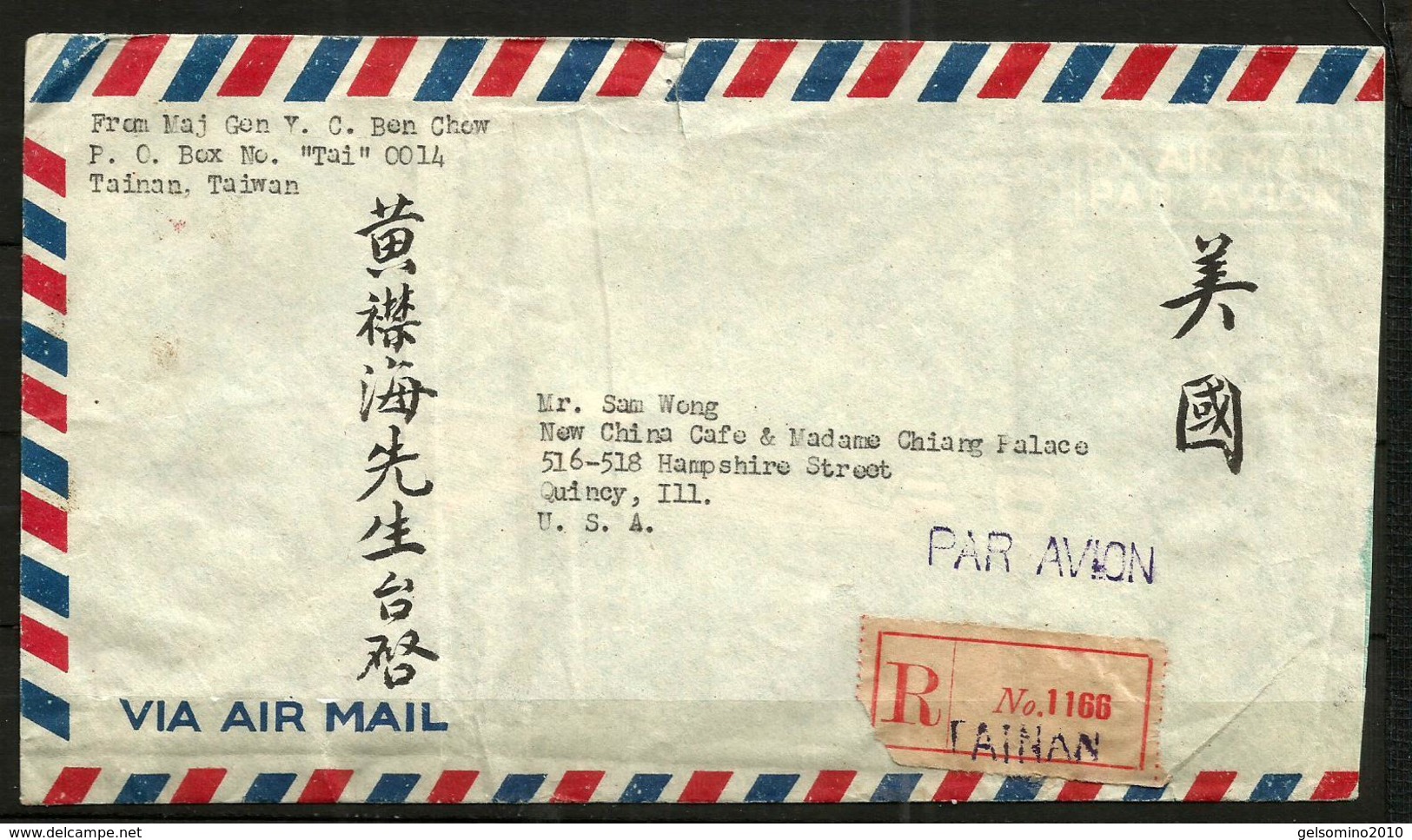 CINA Storia Postale Lettera Viaggiata Bella - Sonstige & Ohne Zuordnung