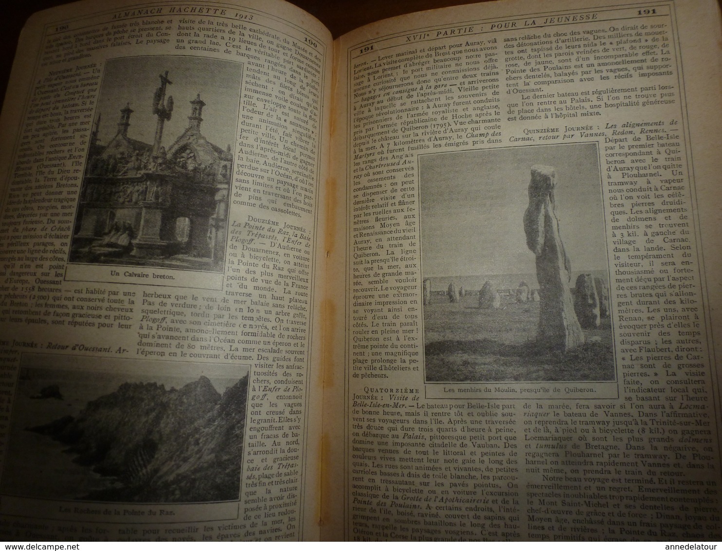 1913 BRETAGNE;etc(édit.luxe) ALMANACH HACHETTE  (Encyclopédie Populaire De La Vie Pratique);Hsun-Toung Le Fils Du Ciel; - Enciclopedie