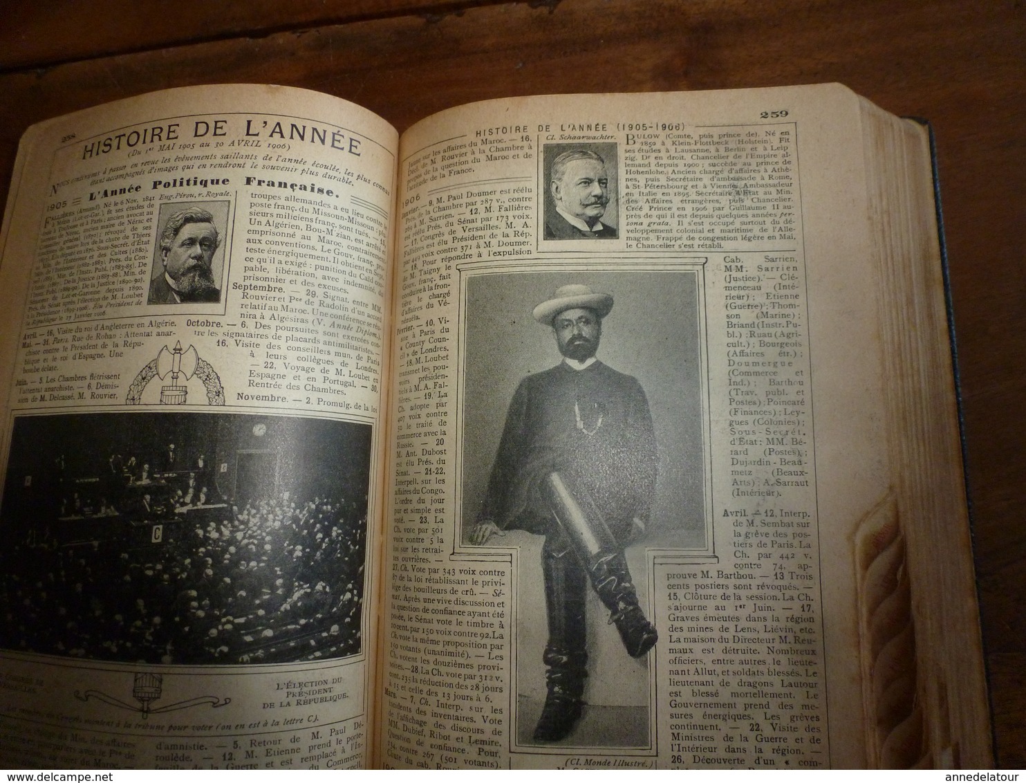 1907 Naufrage du HILDA à St-Malo;Benjamin Rabier;etc(éd. luxe) ALMANACH HACHETTE (Encycl. Populaire de la Vie Pratique);