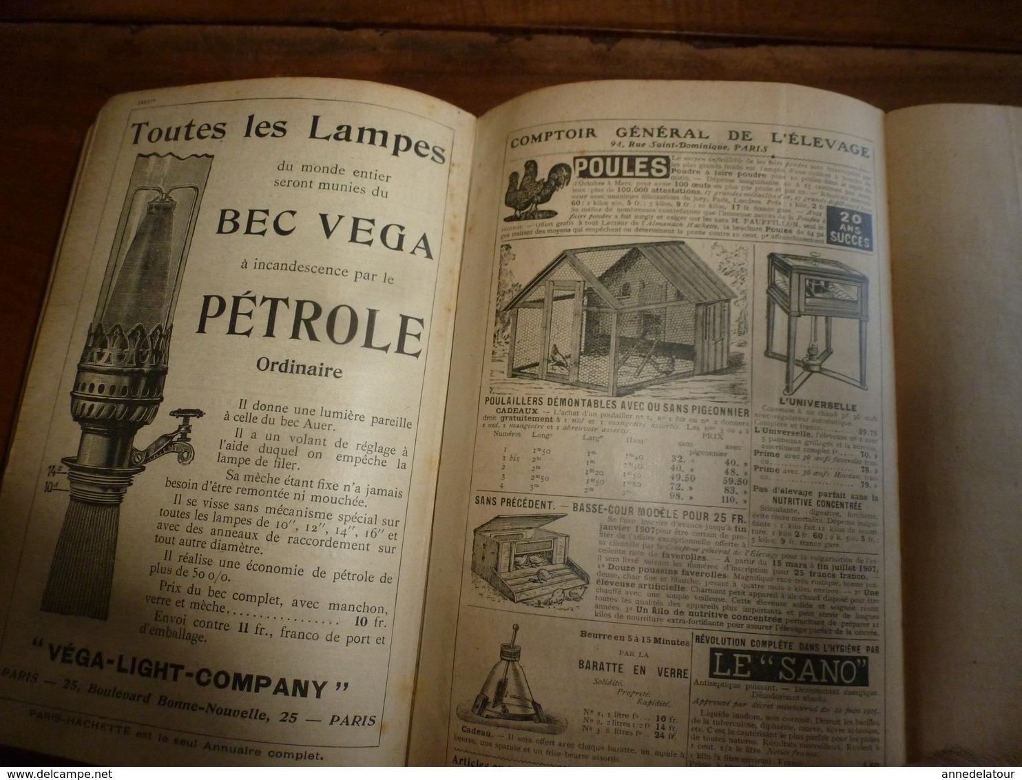 1907 Naufrage du HILDA à St-Malo;Benjamin Rabier;etc(éd. luxe) ALMANACH HACHETTE (Encycl. Populaire de la Vie Pratique);