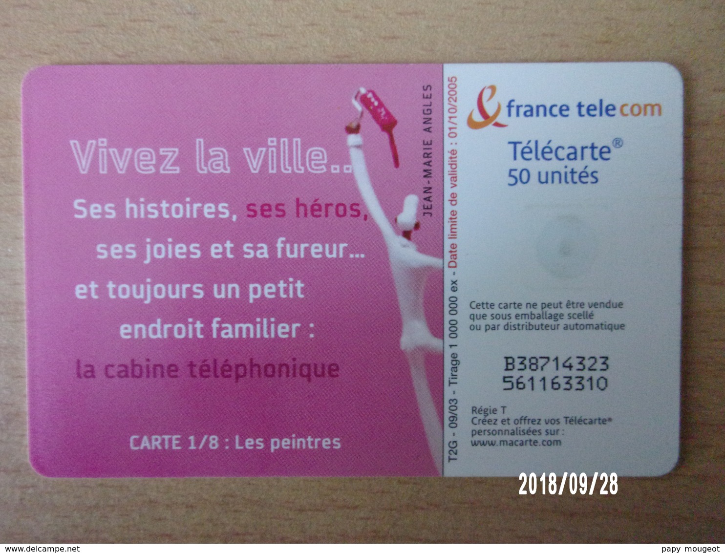 F1280 Vivez La Ville N°1/8 50U GEM 09/2003 - 2003