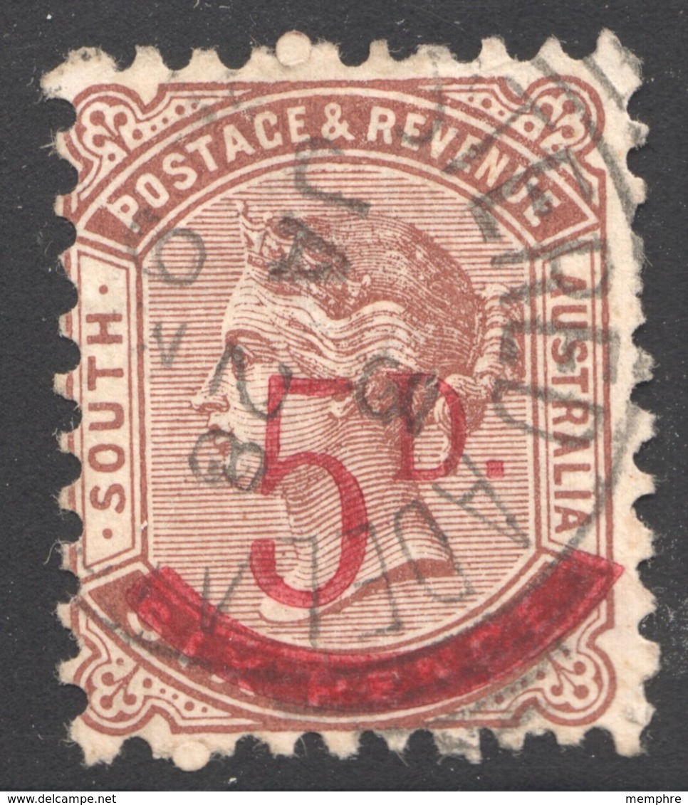 5d. On 6d. Deep Brown  SG 230a - Used Stamps