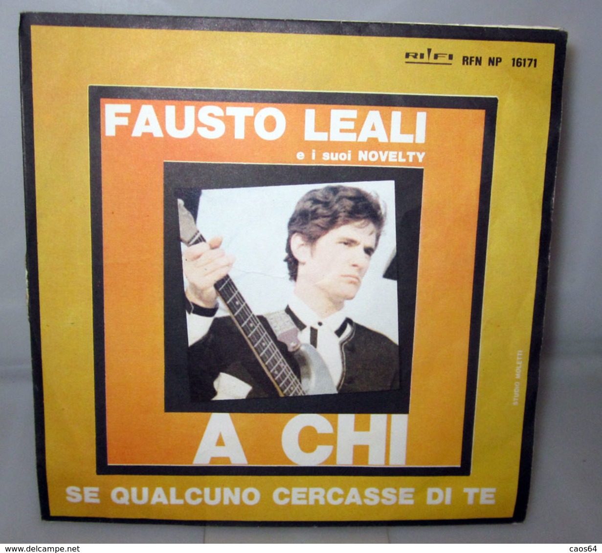 FAUSTO LEALI A CHI  AUCUN VINYLE COVER NO VINYL 45 GIRI - 7" - Accessoires, Pochettes & Cartons