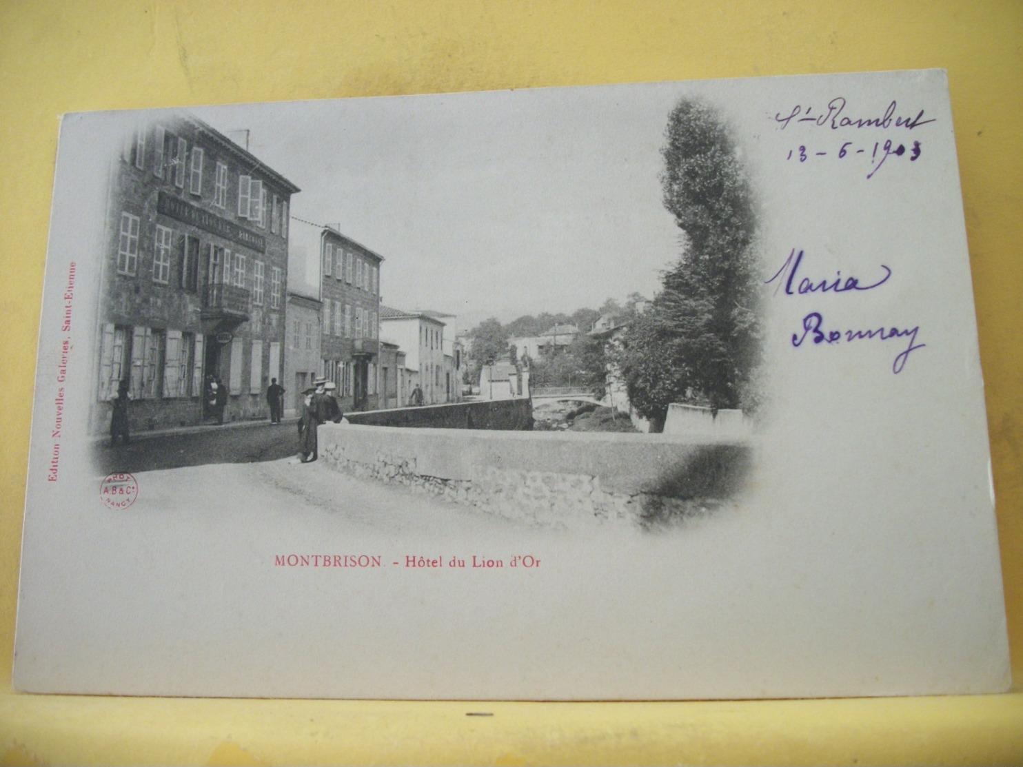 42 2747. CPA 1903 - 42 MONTBRISON. HOTEL DU LION D'OR. - Montbrison