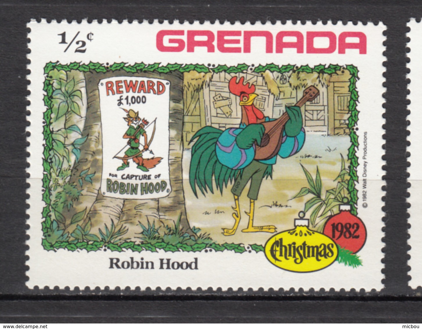 Grenada, Disney, Robin Des Bois, Robin Hood, Coq, Rooster, Tir à L'arc, Archery, Musique, Music - Gallinacées & Faisans