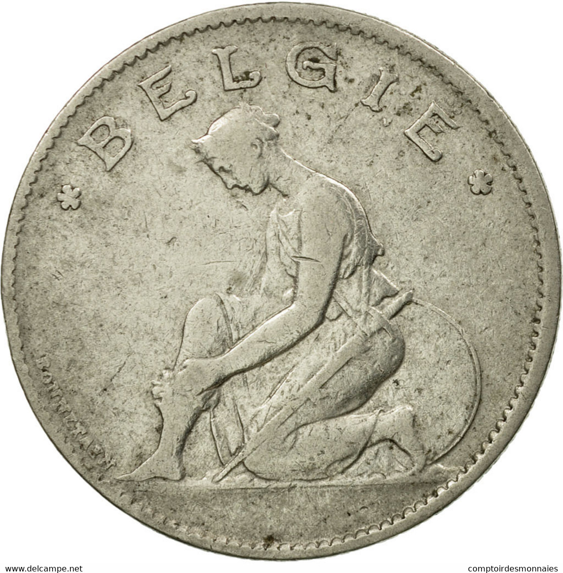 Monnaie, Belgique, Franc, 1923, Bruxelles, TB+, Nickel, KM:90 - 1 Franc