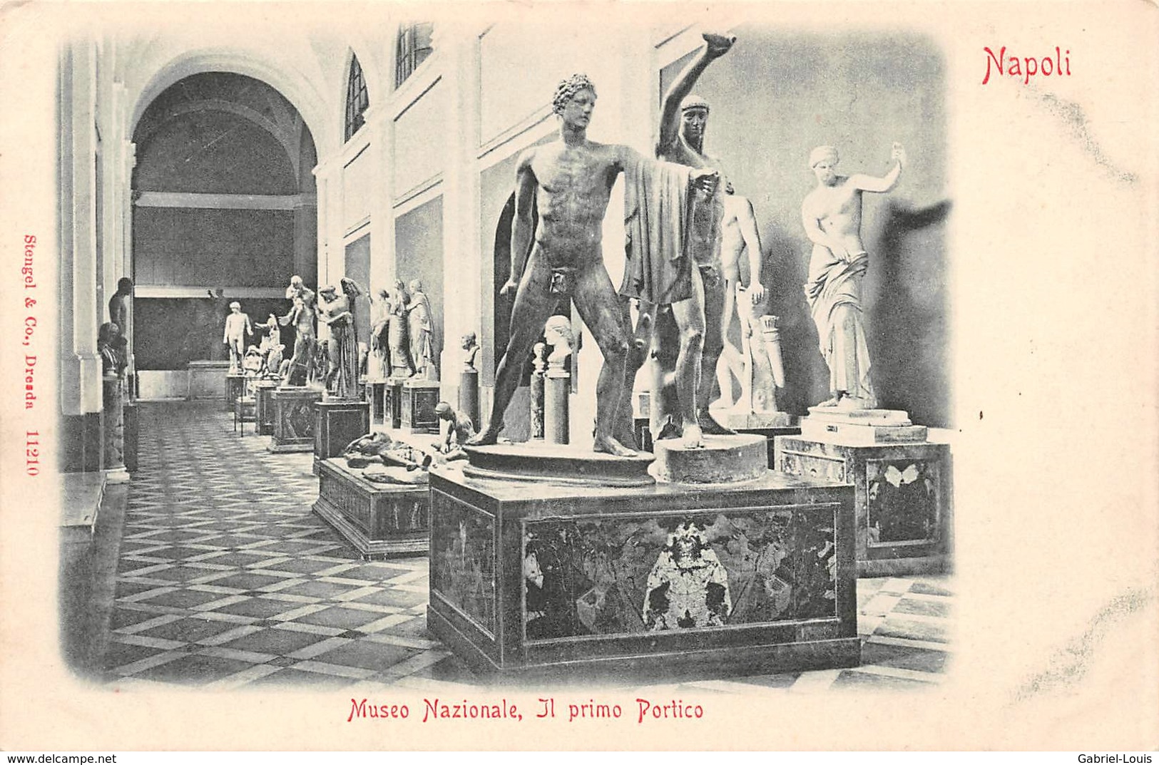 Napoli - Museo Nazionale Il Primo Portico - Carta Non Inviata - Napoli