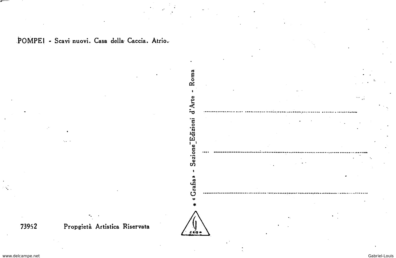 Pompei - Scavi Nuovi. Casa Della Caccia. Atrio - Carta Non Inviata - Pompei