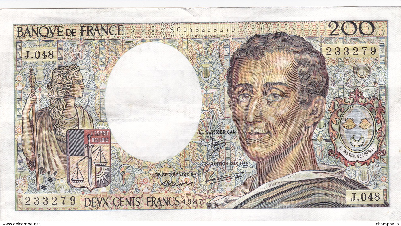 France - Billet De 200 Francs Type Montesquieu - 1987 - 200 F 1981-1994 ''Montesquieu''