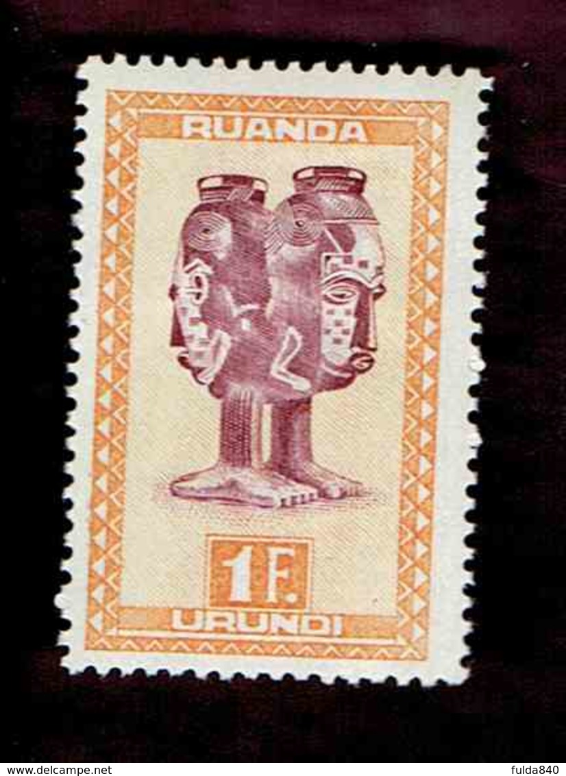 Ruanda-Urundi. OBP-COB. 1948 - N°162. *ARTISANAT ET MASQUES.  1F  Neuf - Ungebraucht