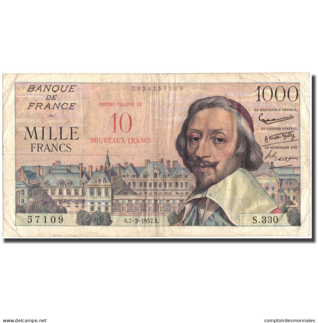 France, 10 Nouveaux Francs On 1000 Francs, 50 NF 1959-1961 ''Henri IV'', 1957 - 50 NF 1959-1961 ''Henri IV''