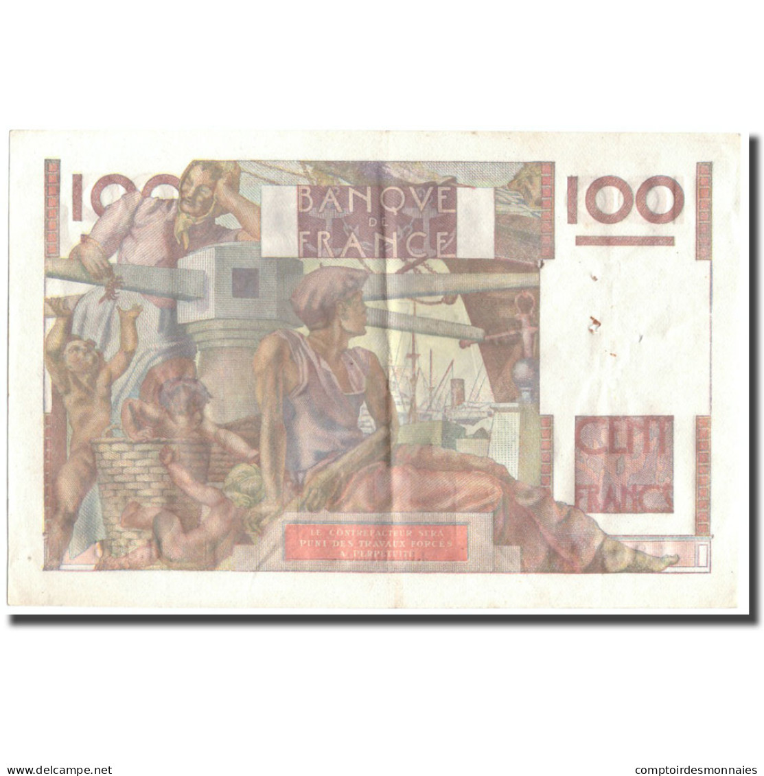 France, 100 Francs, 100 F 1945-1954 ''Jeune Paysan'', 1950, 1950-11-16, TTB+ - 100 F 1945-1954 ''Jeune Paysan''