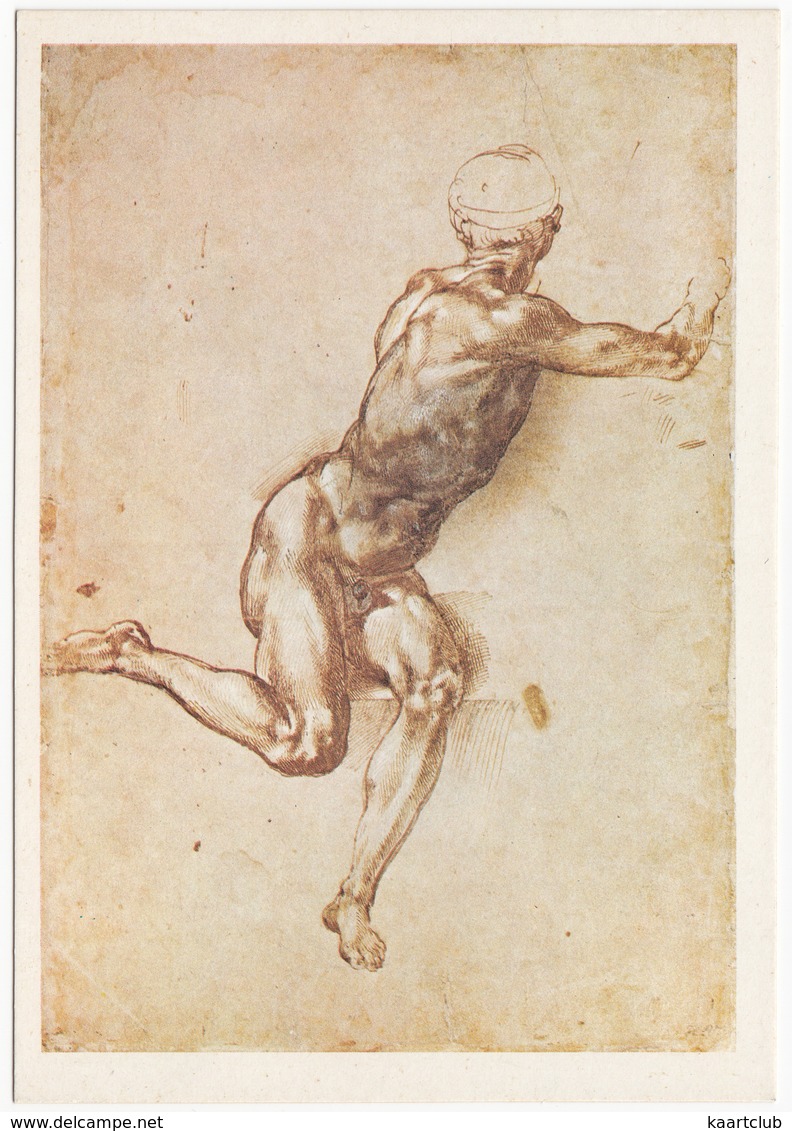 Michelangelo: Studio Di Figura Virile   (Londra, British Museum) - Andere & Zonder Classificatie