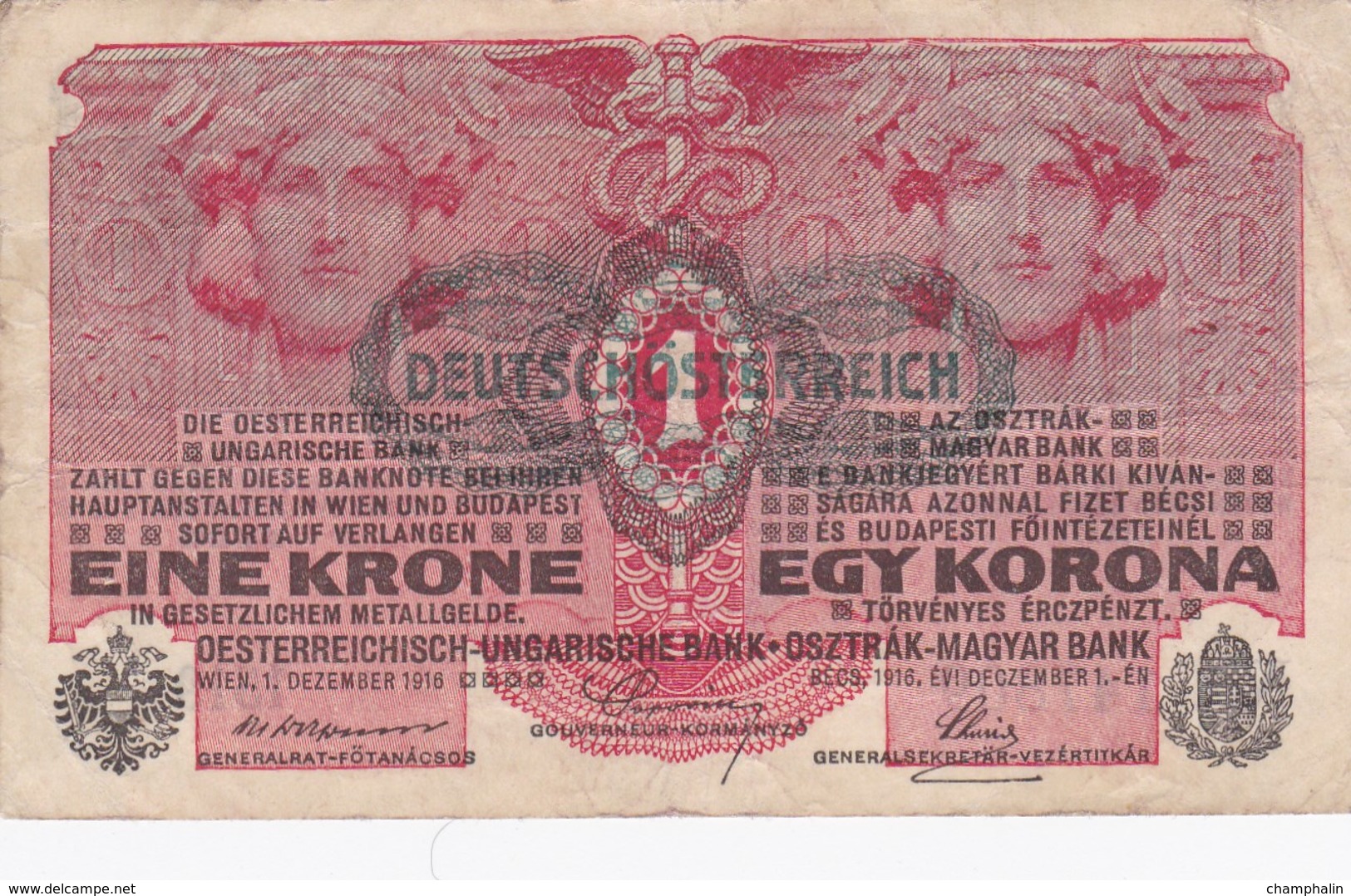 Autriche - Billet De 1 Krone - 1er Décembre 1916 - Autriche