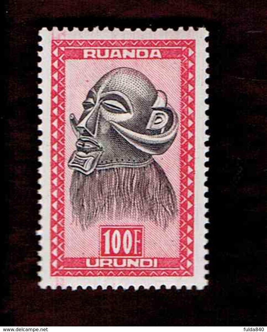 Ruanda-Urundi. OBP-COB. 1948 - N°172. *ARTISANAT ET MASQUES.  100F  Neuf (Point Rouge Au Dessus Du Front) - Neufs