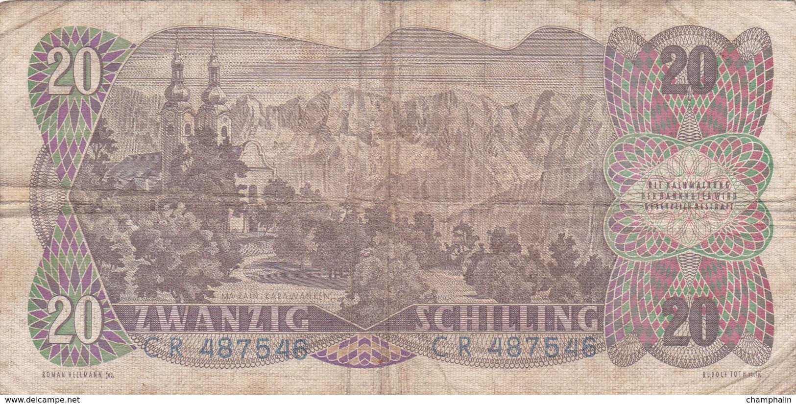 Autriche - Billet De 20 Schilling - 2 Juillet 1956 - Auer Von Welsbach - Autriche