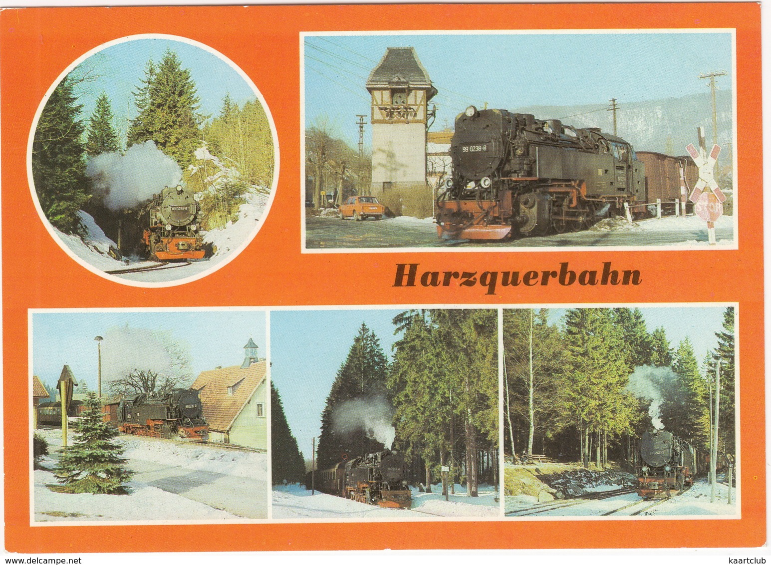 Harzquerbahn - Dampflokomotiven: Einfahrt Tiefenbachmühle, Ilfeld, Bahnhof Sorge, Birkenmoor, Einfahrt Schierke - Treinen