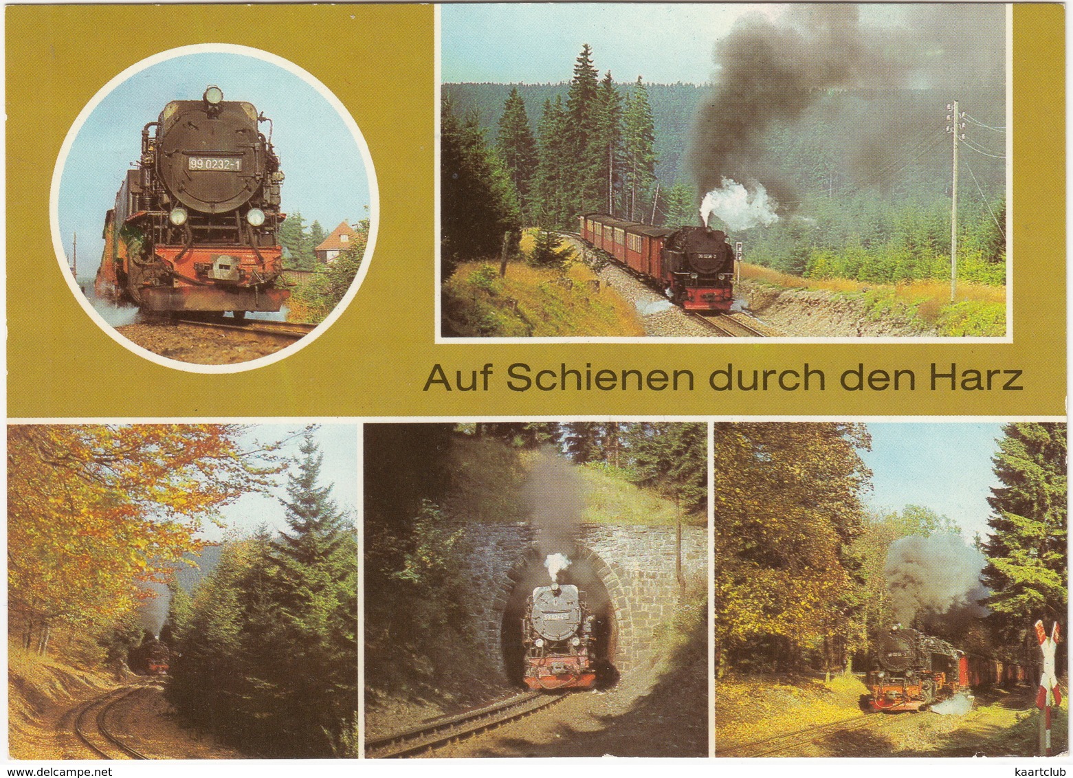 Harzquerbahn - 5x Dampflokomotive - 'Auf Schienen Durch Den Harz'  - (D.D.R./ G.D.R.) - Treinen