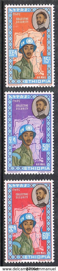 ETHIOPIE AERIEN N°68 A 70 N* - Ethiopie