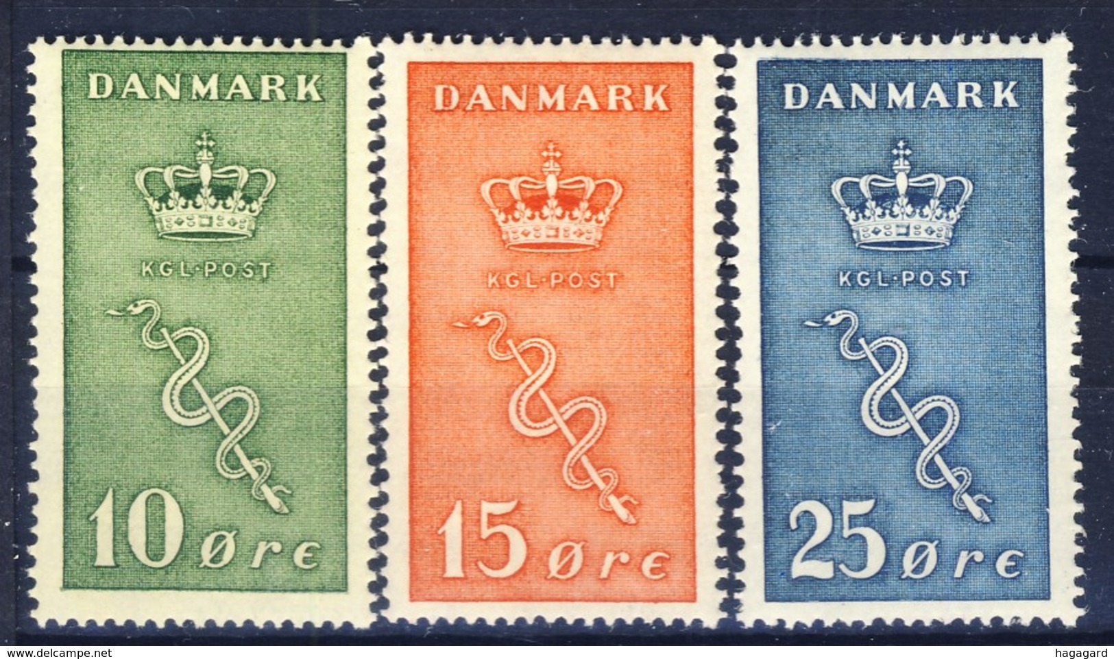 +D2819. Denmark 1929. Cancer. Michel 177-79. MNH(**) - Neufs