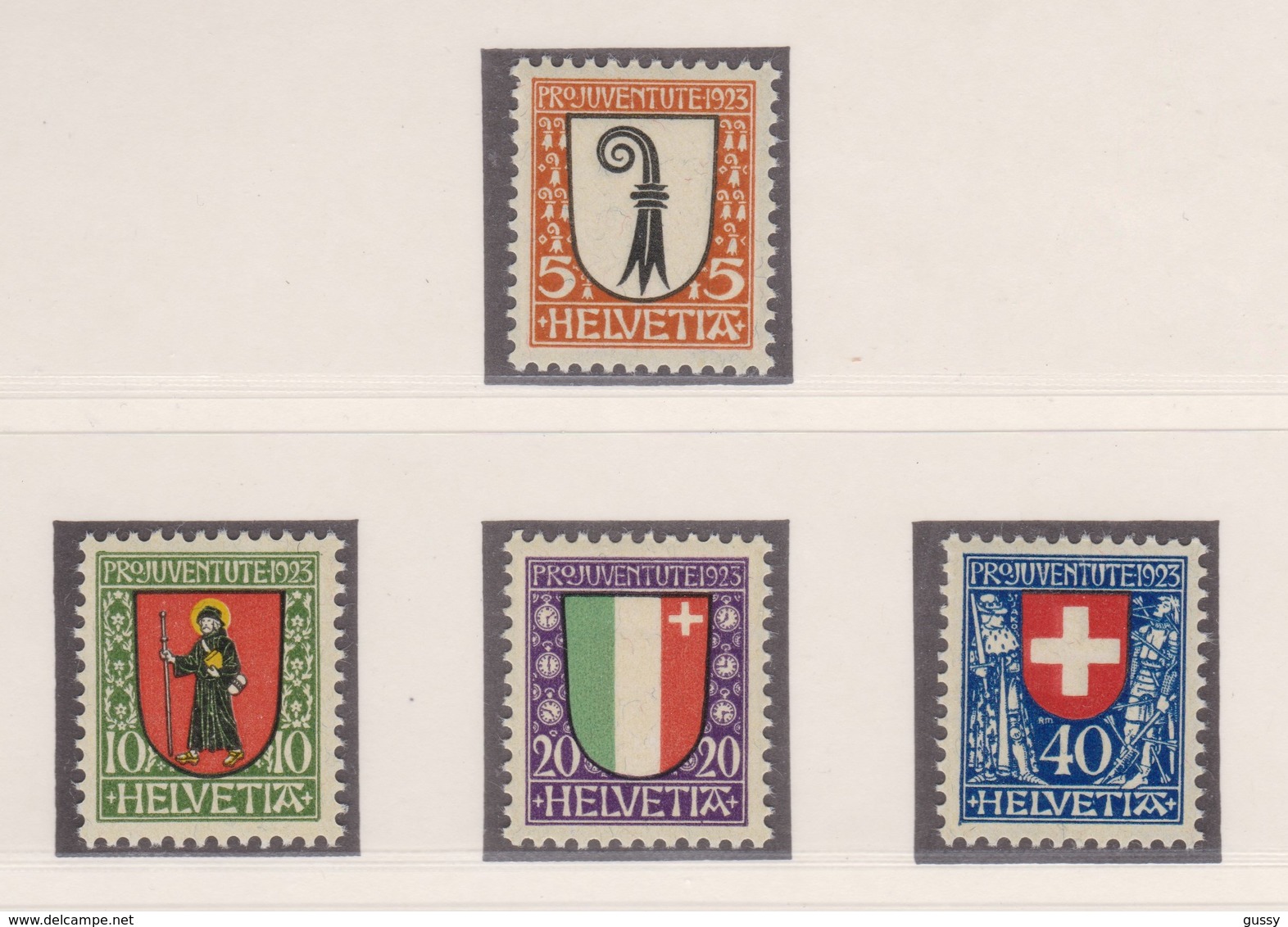 SUISSE  Pro Juventute 1923:  La Série Complète (ZNr J25-28),  Neufs**,   TTB - Unused Stamps