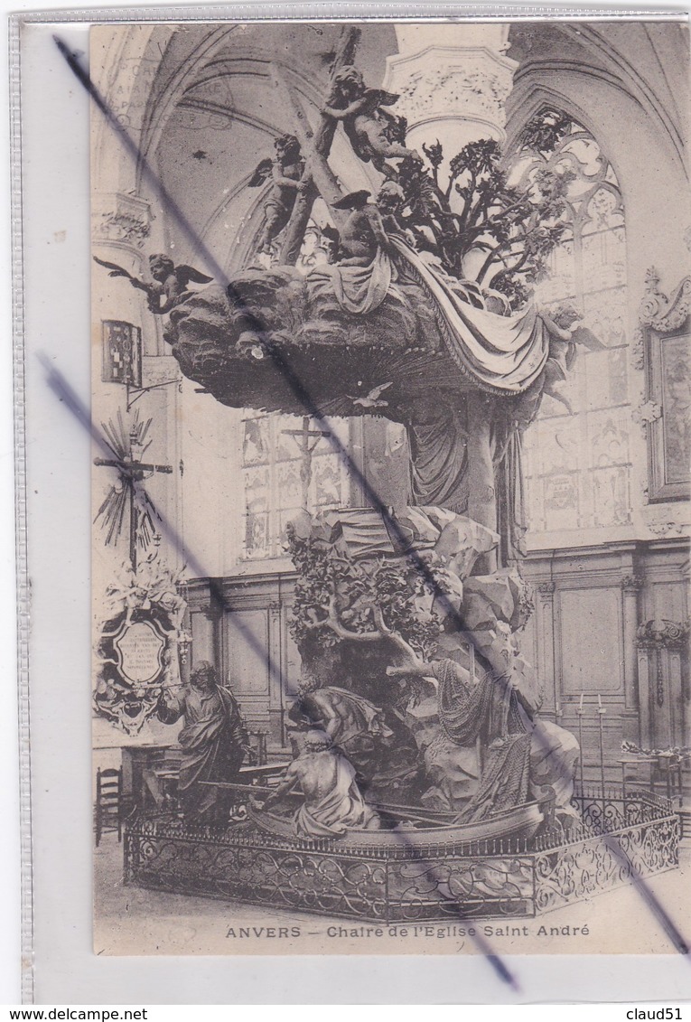 Belgique ; Anvers/Antwerpen ; Chaire De L'Eglise Saint André (carte Précurseur Non écrite)Dos Chocolat DUROYON & RAMETTE - Antwerpen