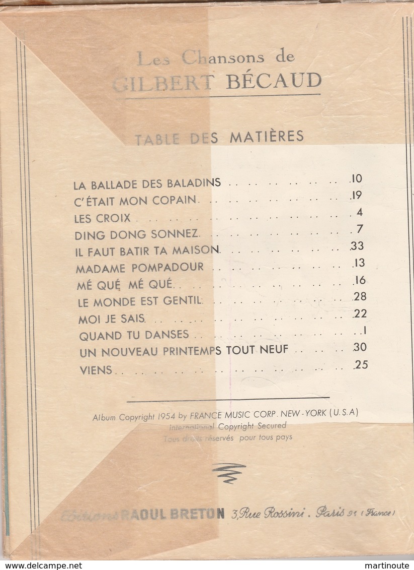 Très Bel ALBUM N°1 De 35 Pages En Très Bon état Avec Dédicace 1954 - 001 - Autres & Non Classés