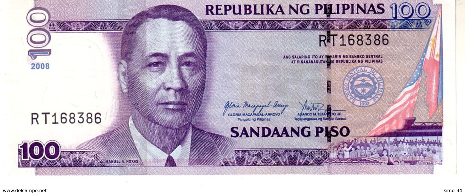 Philippines P.194 100 Piso 2008  Unc - Filippine