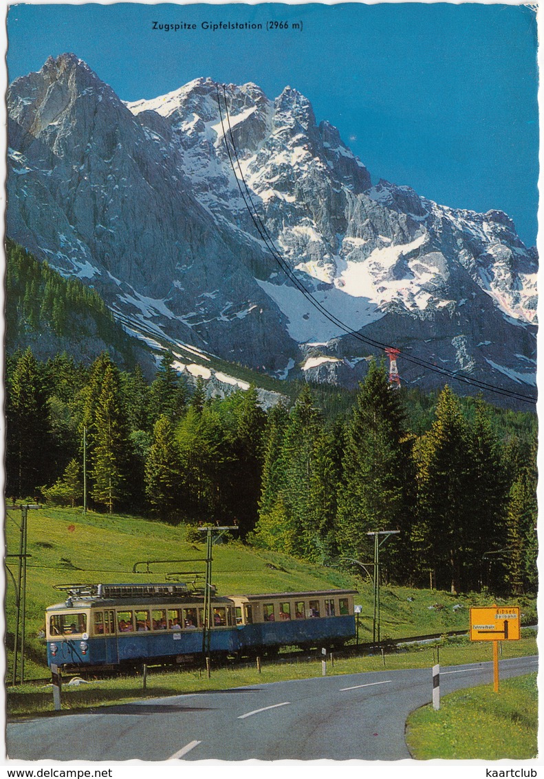 Bayerische Zugspitzbahnen - Zahnradbahn: Garmisch - Schneefernerhaus, Seilbahn: Elbsee - Zugspitze  -  (D.) - Treinen