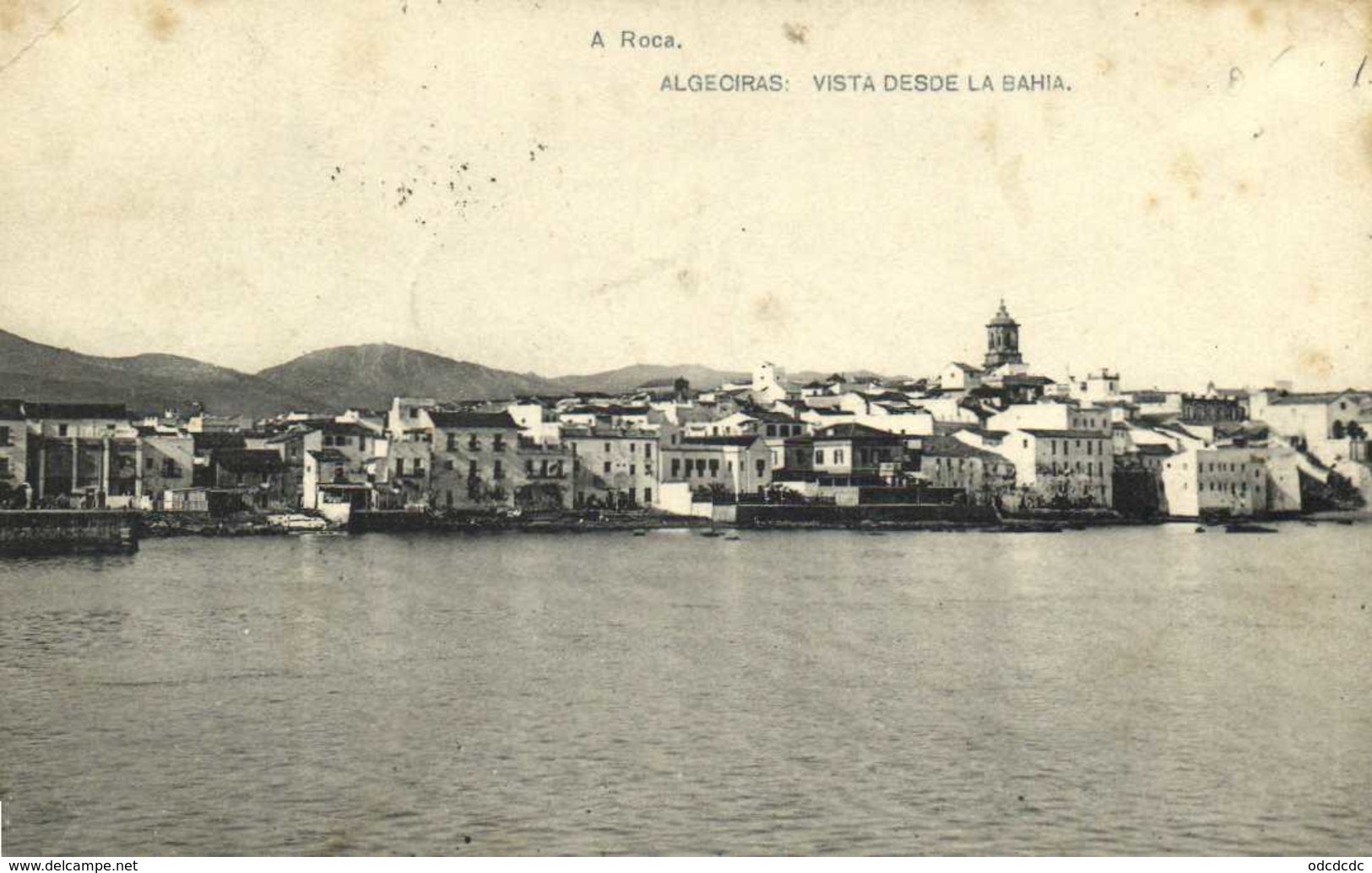 ALGECIRAS  VISTA DESDE LA BAHIA  RV Beau Timnre Cachet Octogonal RV - Cádiz