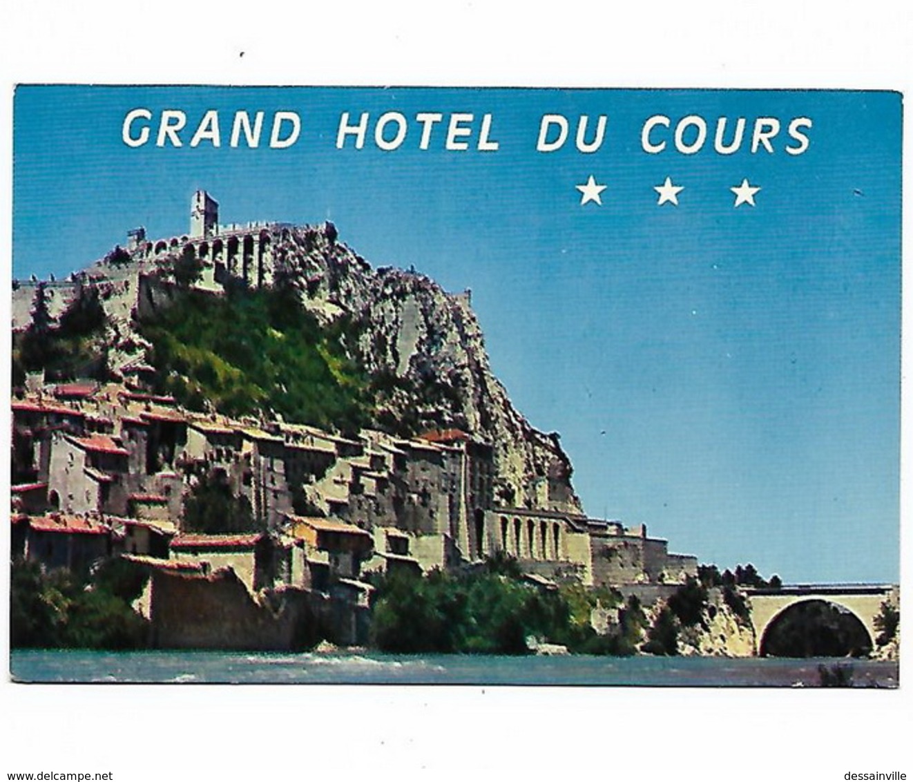 BASSES ALPES  SISTERON - Grand Hôtel Du Cours - Advertising