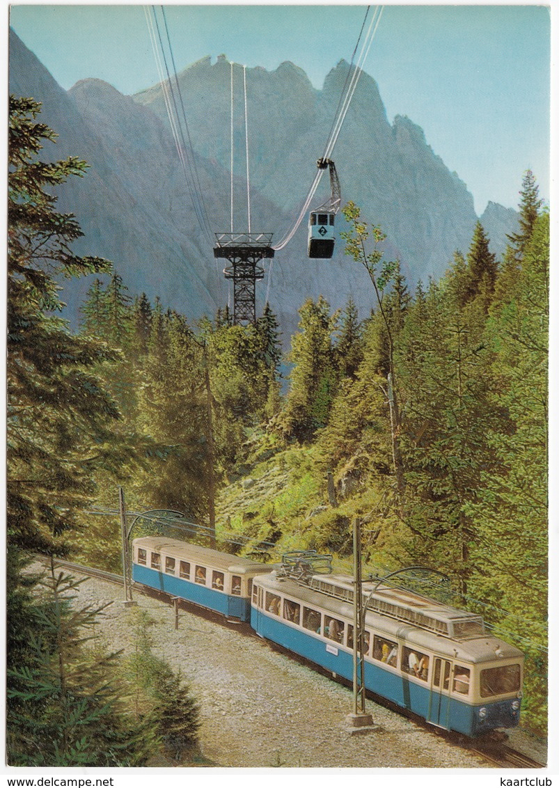 Bayerische Zugspitzbahnen - Zahnrad-Triebwagenzug Zum Schneefernerhaus Und Neue Seilbahn Vom Elbsee - Treinen