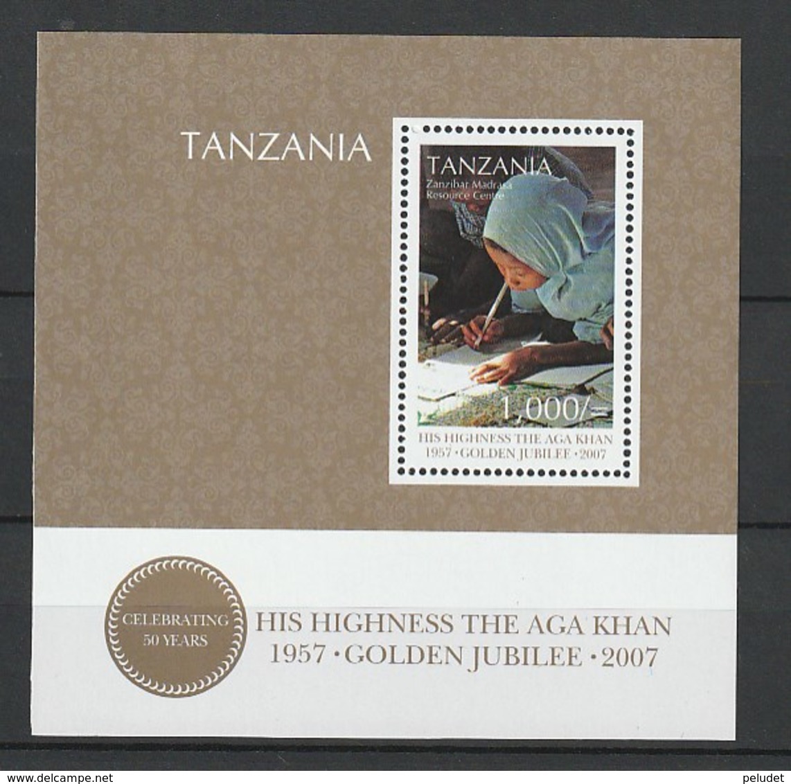 Tanzania - 2007 The 50th Anniversary Of The Coronation Of Aga Khan - S/s - Mnh - Tanzania (1964-...)