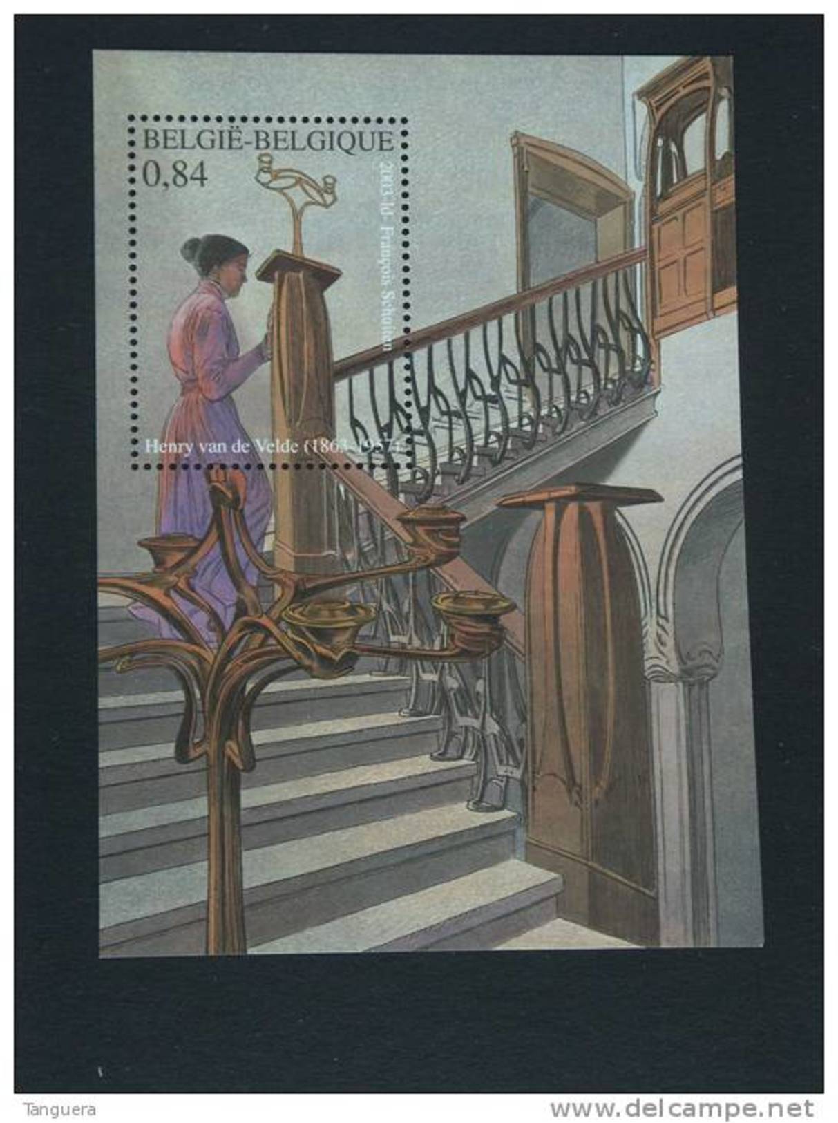 België Belgique 2003 Henry Van De Velde Architecte Art Nouveau Cob BL 101 3149 Yv 93 3142 MNH ** - Neufs