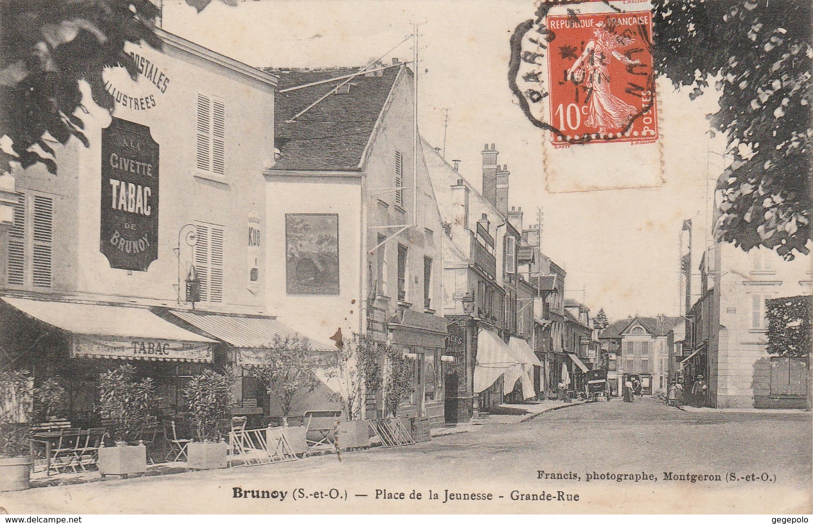 BRUNOY - Place De La Jeunesse - Grande-Rue - Tabac  " A La Civette De Brunoy " - Brunoy