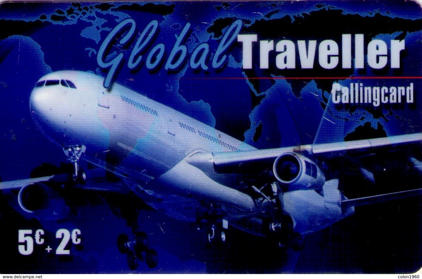 LUXEMBURGO. LU-PRE-GLT-0001. Global Traveller - Airbus & World Map. (164) - Aviones