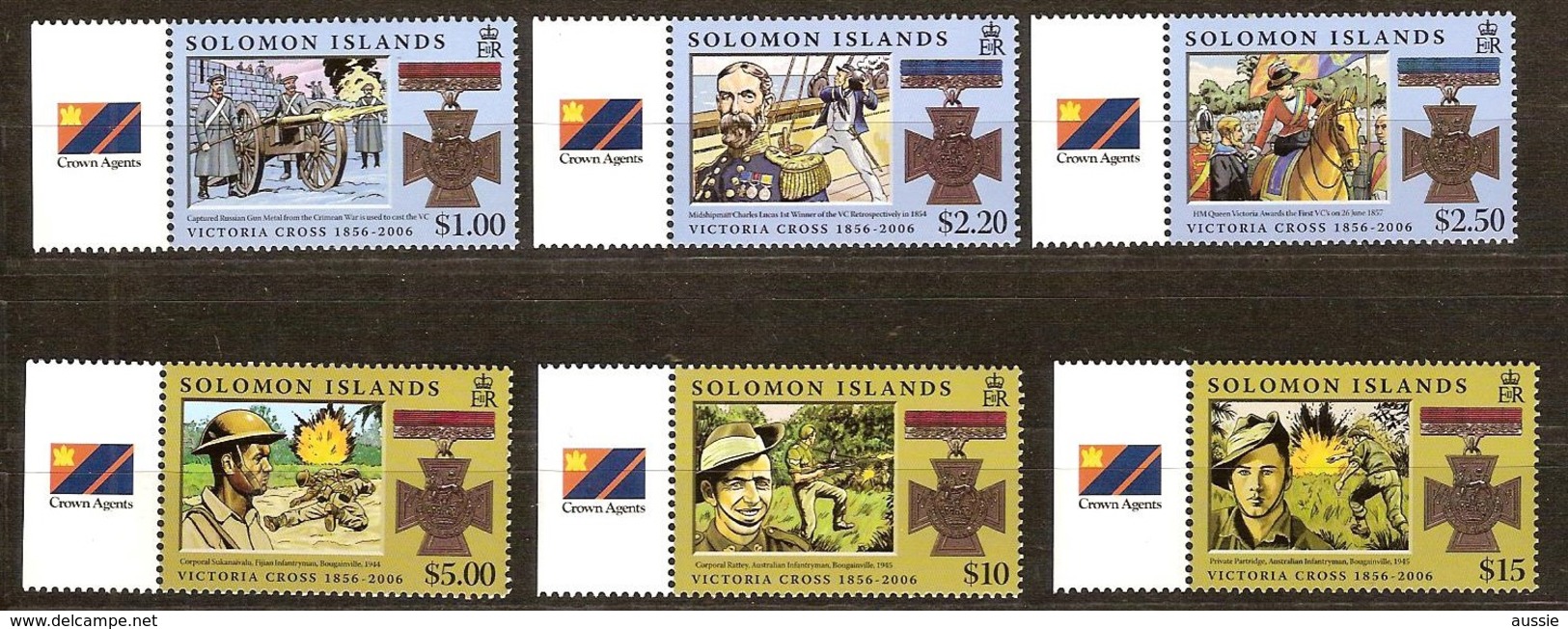 Salomon Solomon Islands 2006 Yvertn° 1188-1193 *** MNH Cote 16,00 Euro Victoria Cross - Solomon Islands (1978-...)