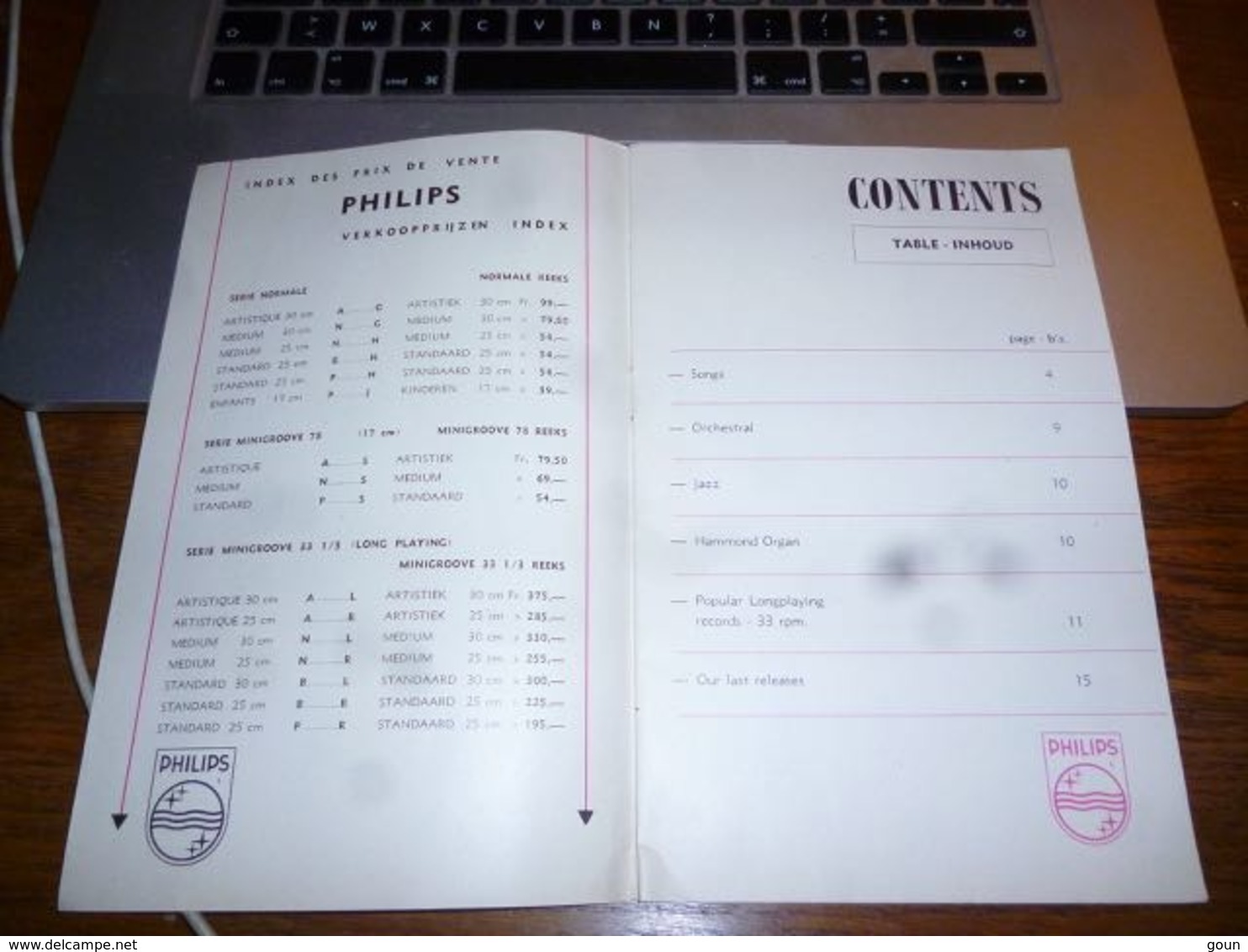 Catalogue Disques Philips Platen 1953 American And English Record Repertoire 16p - Autres & Non Classés