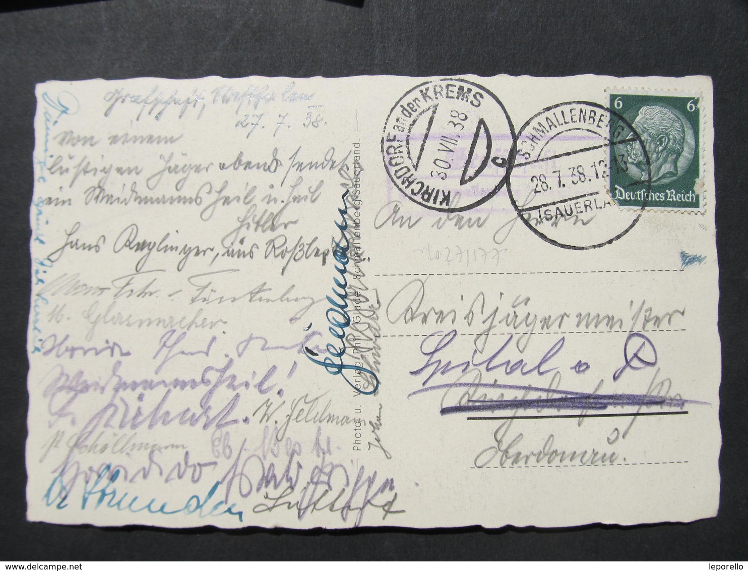 AK Schmallenberg Grafschaft Sauerland 1938 Postablage /  D*34368 - Schmallenberg