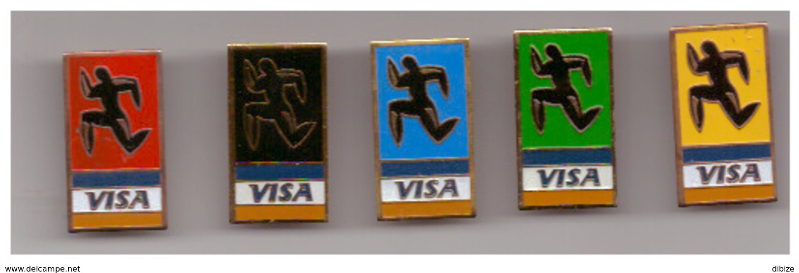 5  Pin's Visa - Banques