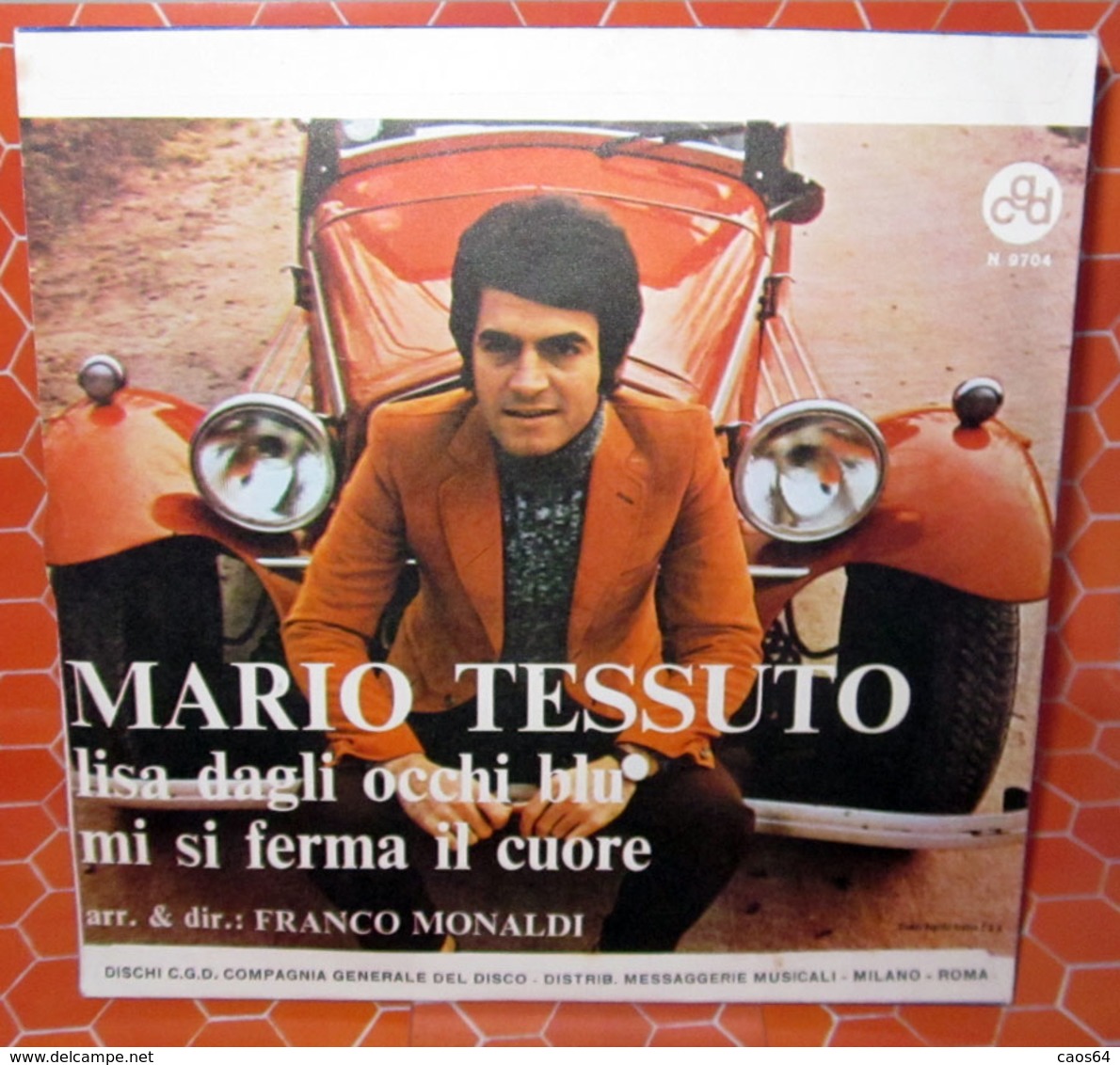 MARIO TESSUTO LISA DAGLI OCCHI BLU  AUCUN VINYLE COVER NO VINYL - Accessoires, Pochettes & Cartons