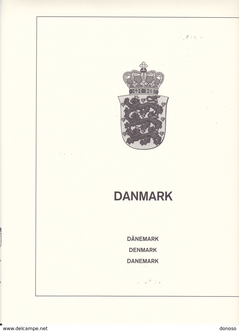 LINDNER T 128a DANEMARK 1972-1990 - Pré-Imprimés