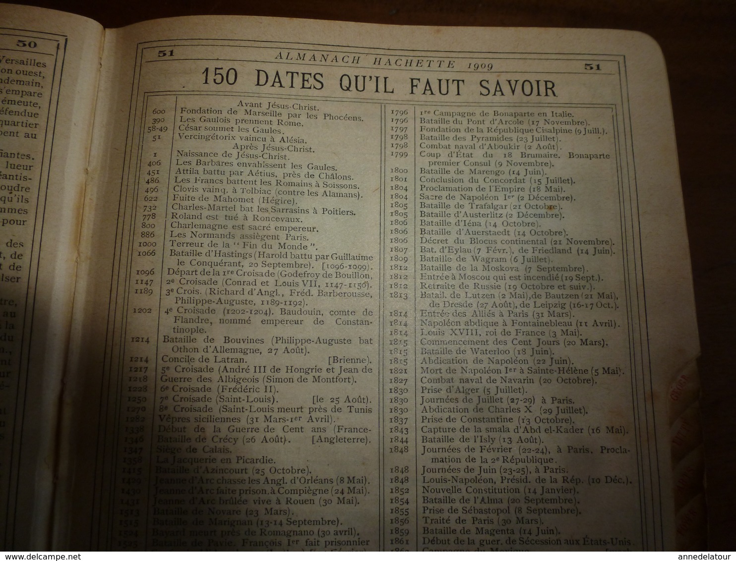 1909 En BRETAGNE 13 maris pour 1 femme, En ALSACE  2/3 de mari pour 1 femme;etc (éd. luxe) ALMANACH HACHETTE