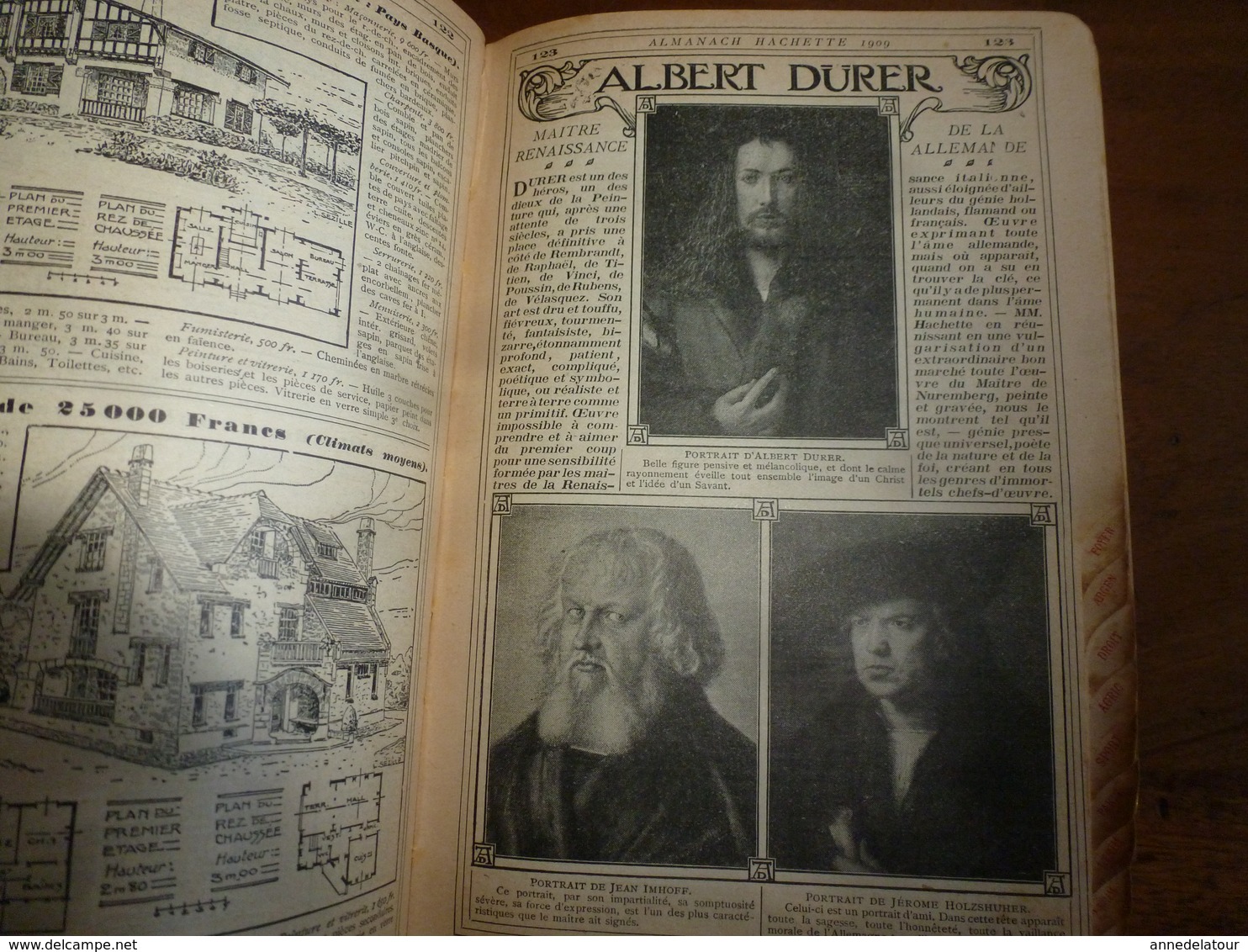 1909 En BRETAGNE 13 maris pour 1 femme, En ALSACE  2/3 de mari pour 1 femme;etc (éd. luxe) ALMANACH HACHETTE