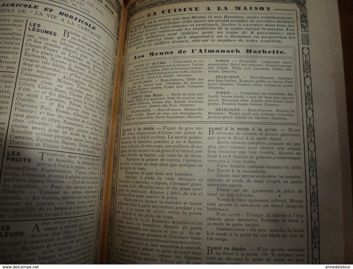 1909 En BRETAGNE 13 maris pour 1 femme, En ALSACE  2/3 de mari pour 1 femme;etc (éd. luxe) ALMANACH HACHETTE