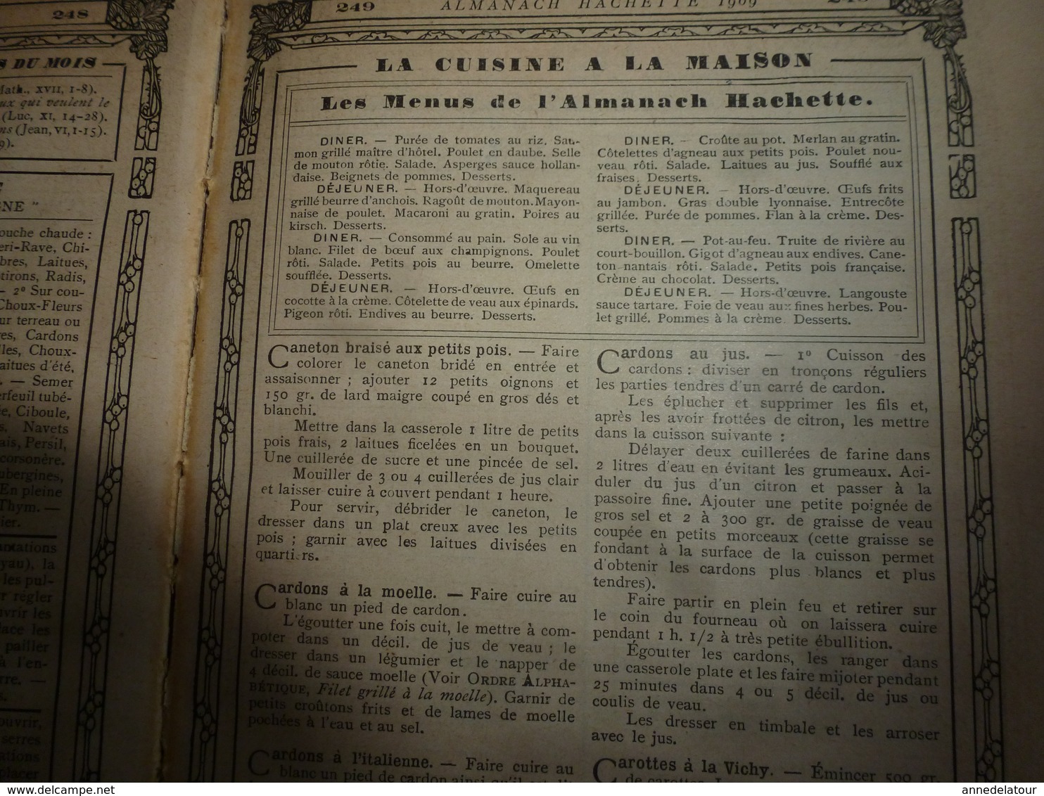 1909 En BRETAGNE 13 maris pour 1 femme, En ALSACE  2/3 de mari pour 1 femme;etc (éd. luxe) ALMANACH HACHETTE