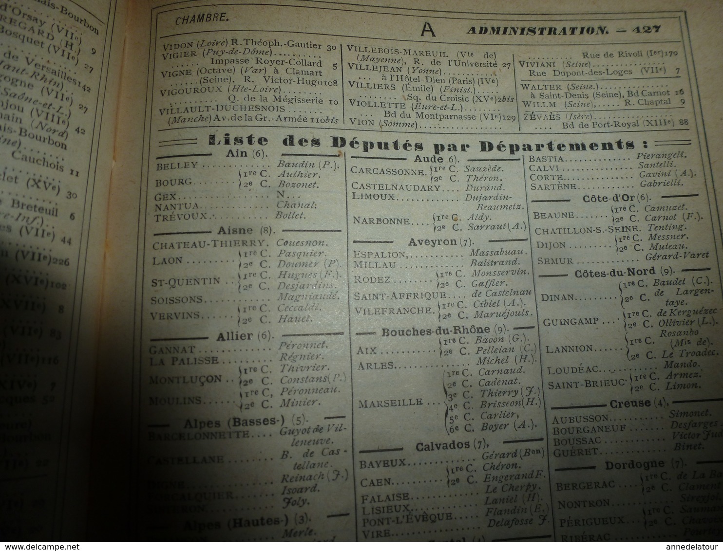 1909 En BRETAGNE 13 maris pour 1 femme, En ALSACE  2/3 de mari pour 1 femme;etc (éd. luxe) ALMANACH HACHETTE