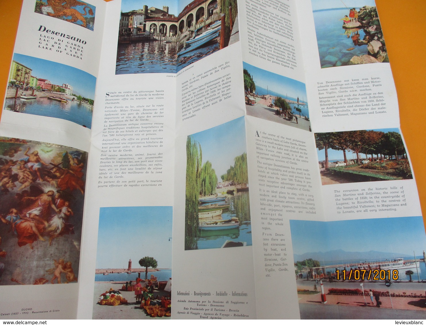 Dépliant  Touristique à 10 Volets/ DESENZANO/Lago Di Garda/ITALIE// Années 1950              DT25 - Tourism Brochures