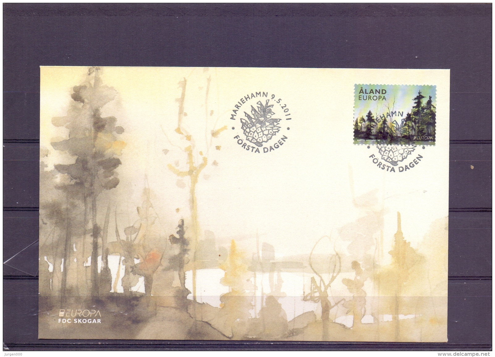 Skogar  - FDC - Michel 341  - Mariehamn 9/5/2011   (RM13517) - Aland